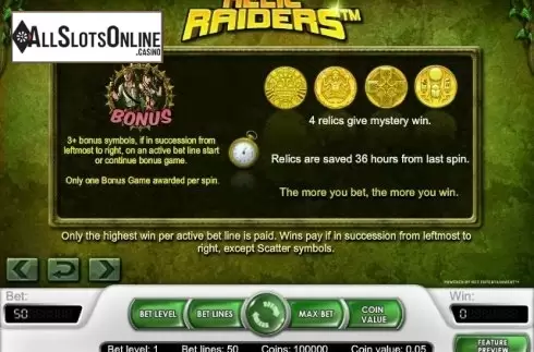 Screen6. Relic Raiders from NetEnt