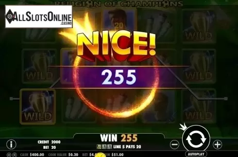Win Screen 2. Religion of Champions from Pragmatic Play