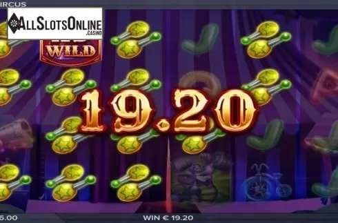 Win Screen. Respin Circus from ELK Studios