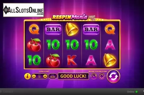 Reel Screen. Respin Mania Mega Reels from Skywind Group