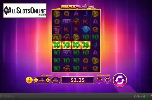 Win Screen 2. Respin Mania Mega Reels from Skywind Group