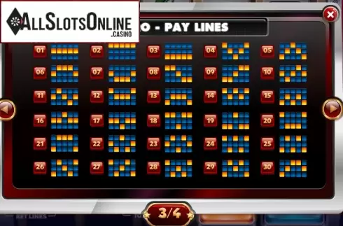 Paytable 3. Retro from Red Rake