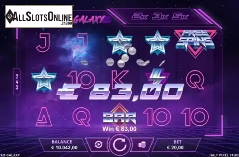 Win Screen 1. Retro Galaxy from Half Pixel Studio