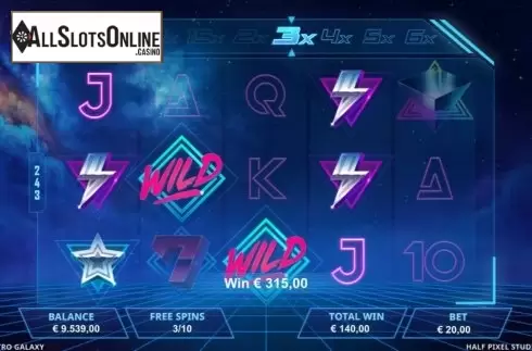 Free Spins 3. Retro Galaxy from Half Pixel Studio