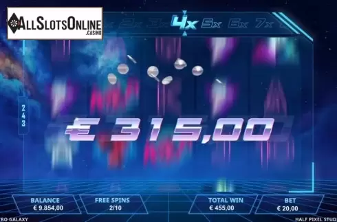 Free Spins 4. Retro Galaxy from Half Pixel Studio