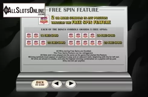 Screen3. Retro Reels from Microgaming