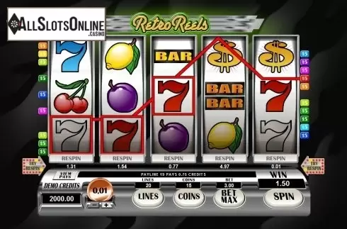 Screen8. Retro Reels from Microgaming
