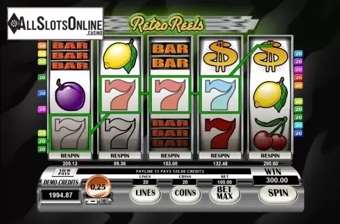 Screen9. Retro Reels from Microgaming