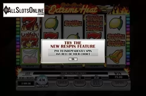 Screen2. Retro Reels: Extreme Heat from Microgaming