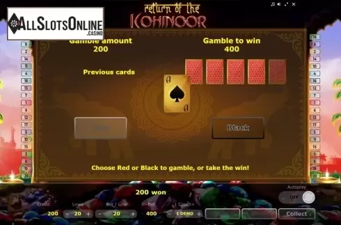 Gamble. Return of the Kohinoor from Five Men Games