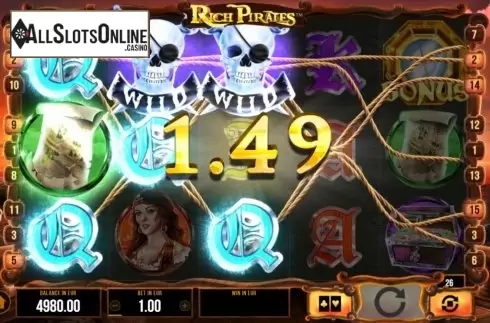 Win Screen 3. Rich Pirates from SYNOT