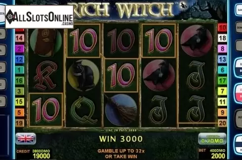 Game workflow . Rich Witch Deluxe from Novomatic