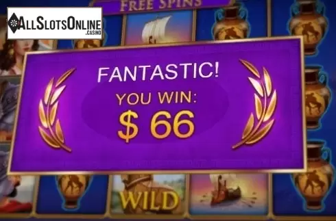 Fantastic Win Screen. Riches of Troy from NetoPlay