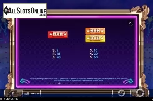 Paytable 2. Richie in Vegas from IronDog