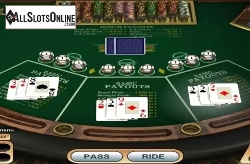Game Screen. Ride'm Poker (Betsoft) from Betsoft