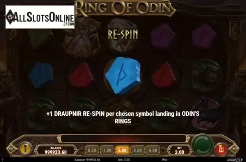 Respin Feature. Ring of Odin from Play'n Go
