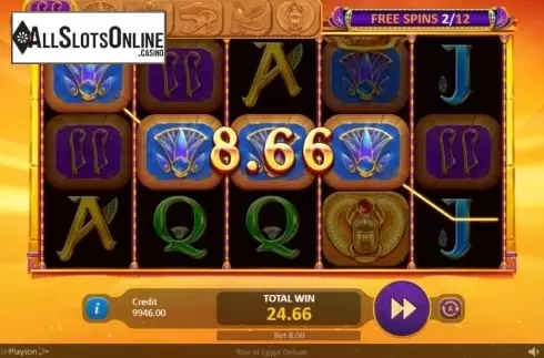 Free Spins 2. Rise of Egypt Deluxe from Playson