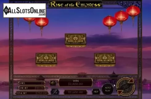Bonus Game screen. Rise of the Empress from Genesis