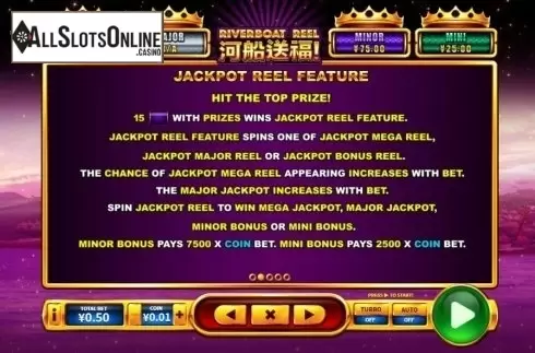 Jackpot. Riverboat Reel from Skywind Group