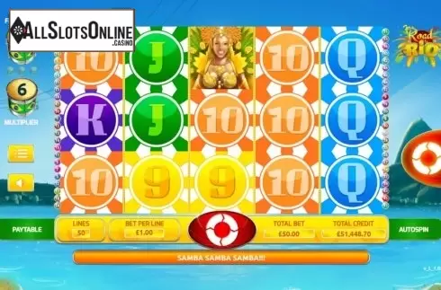 Reel screen. Road to Rio from The Games Company