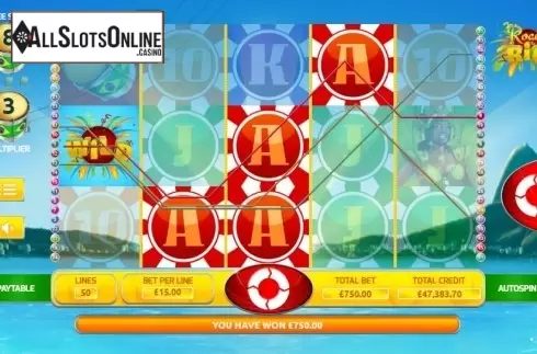 Win screen 1. Road to Rio from The Games Company
