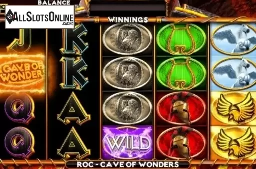 Game Workflow screen . Roc - Cave of Wonders from CR Games