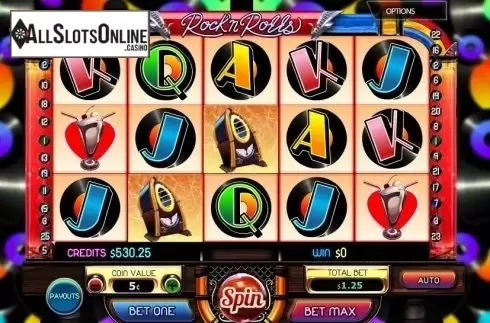 Reel screen. Rock n Rolls from MultiSlot