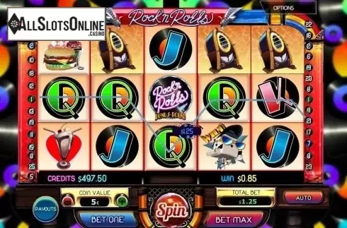 Win screen. Rock n Rolls from MultiSlot