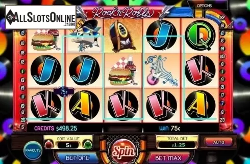 Wild Win screen. Rock n Rolls from MultiSlot