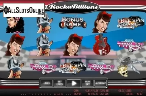 Game reels. Rockabillions HD from World Match