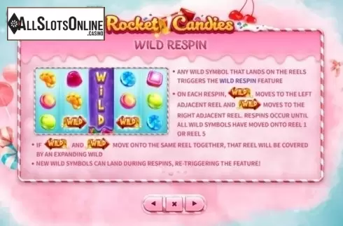 Paytable 2. Rocket Candies from Skywind Group