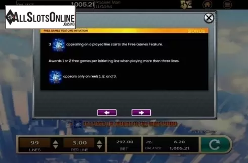 Info 1. Rocket Man (High 5 Games) from High 5 Games