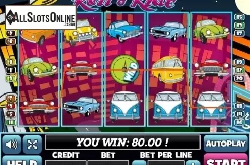 Win Screen. Roll and Ride from PlayPearls