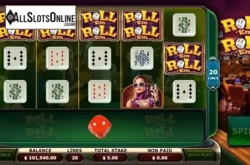 Screen 1. Rollem Rollem from Sigma Gaming