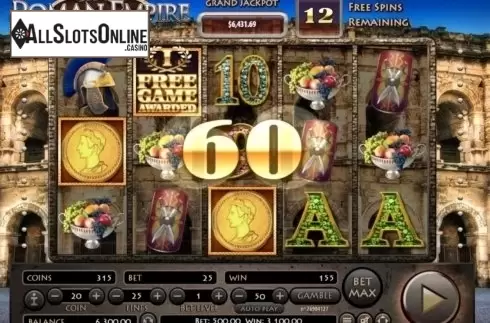 Wild Win screen. Roman Empire (Habanero Systems) from Habanero