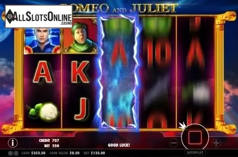 Respin screen. Romeo and Juliet (Pragmatic Play) from Pragmatic Play