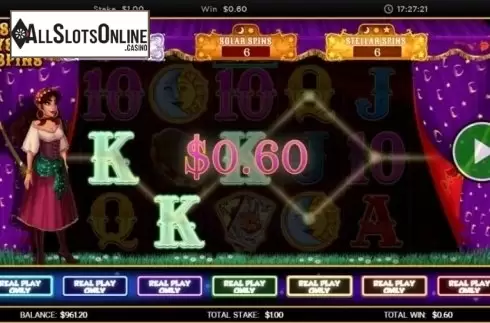 Win Screen 1. Rosella`s Mystical Spins from CORE Gaming