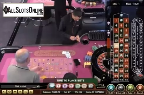 Game Screen. Roulette Portomaso Live Casino from Ezugi