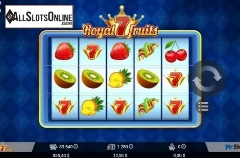 Screen4. Royal 7 Fruits from MrSlotty