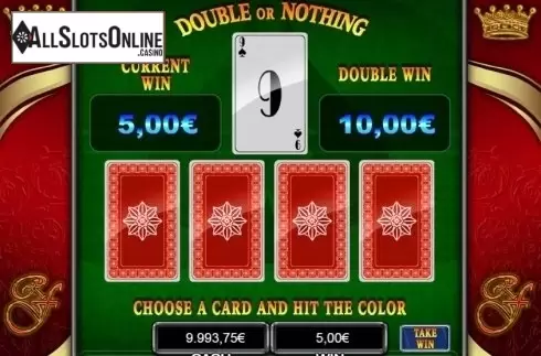 Double Up screen. Royal Fabulous Casino from R. Franco