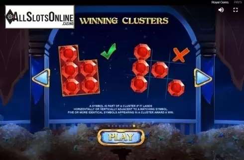 Paylines. Royal Gems (Red Tiger) from Red Tiger