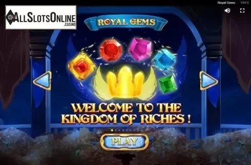 Start Screen. Royal Gems (Red Tiger) from Red Tiger