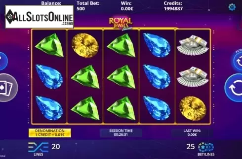 Reel Screen. Royal Jewels Deluxe from DLV