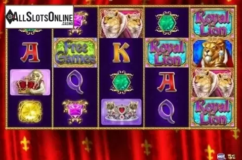 Game Workflow screen. Royal Lion from High 5 Games