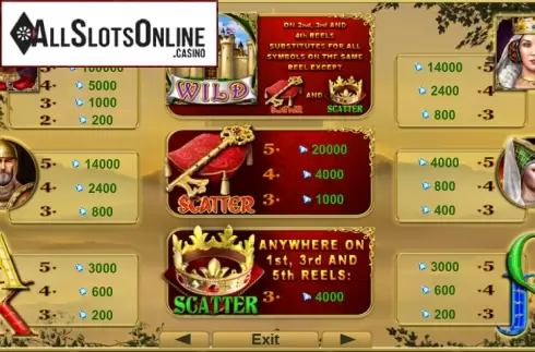 Screen2. Royal Secrets from EGT