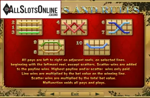 Screen5. Royal Secrets from EGT