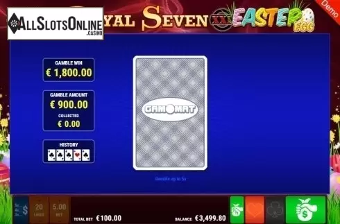 Gamble. Royal Seven XXL Easter Egg from Gamomat