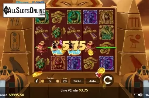 Win screen 2. Ruler of Egypt from Lady Luck Games