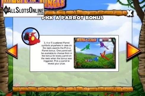 Paytable 4. Rumble in the Jungle from Mazooma