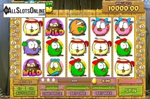 Game Workflow screen. Run Chicken Run from GamesOS